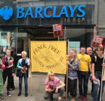 Climate Change Protest at Barclays Bank Manchester
